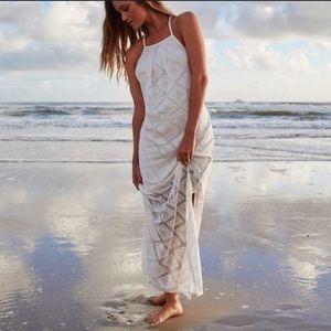 NWT Roxy Gypsea Maxi Dress Knit ivory